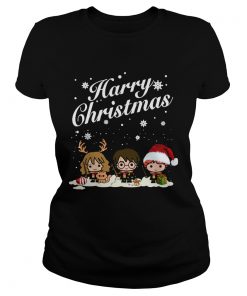 Harry Potter Hermione Granger And Ron Weasley Harry Christmas Shirt Classic Ladies