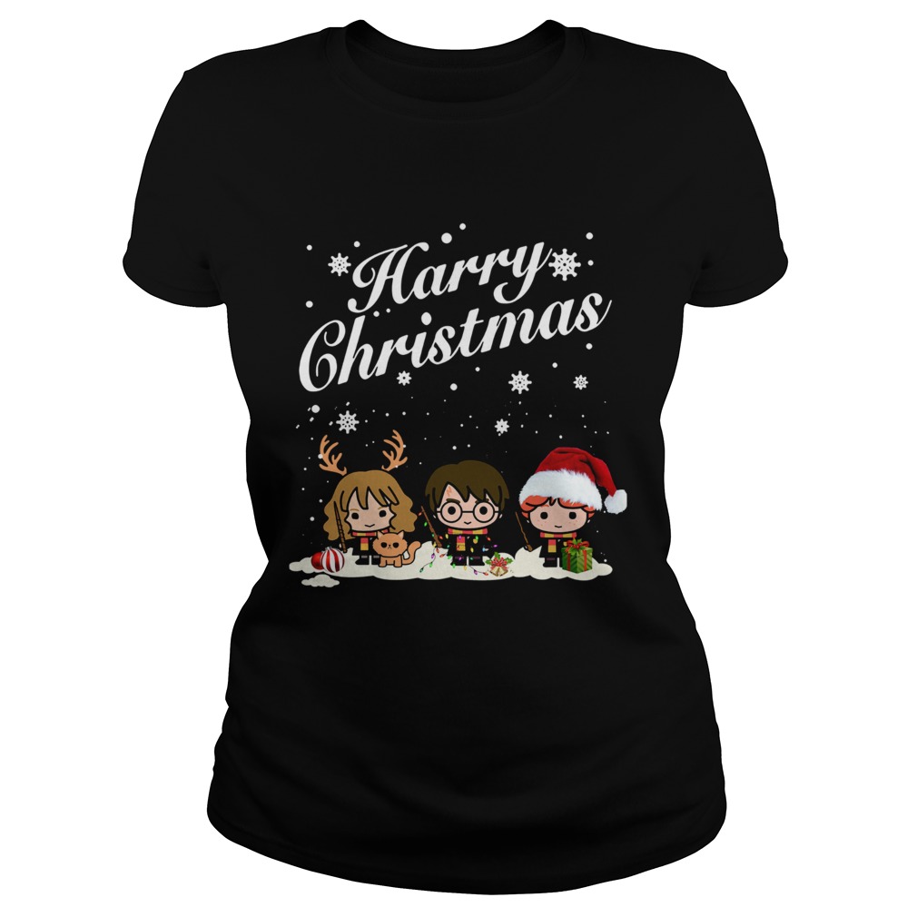 Harry Potter Hermione Granger And Ron Weasley Harry Christmas Shirt Classic Ladies