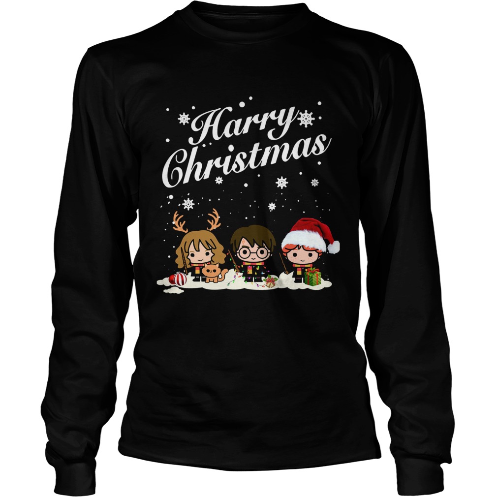 Harry Potter Hermione Granger And Ron Weasley Harry Christmas Shirt LongSleeve