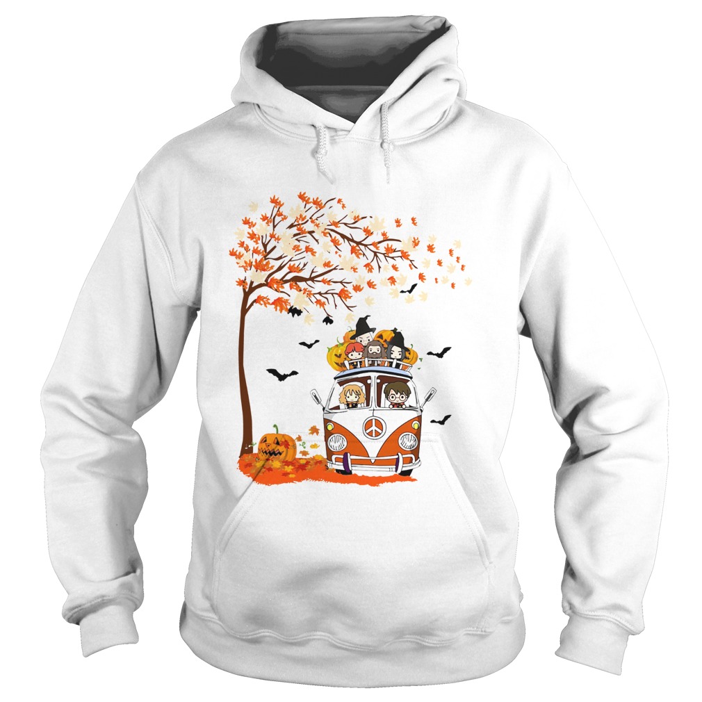 Harry Potter driving car autumn Halloween Hoodie