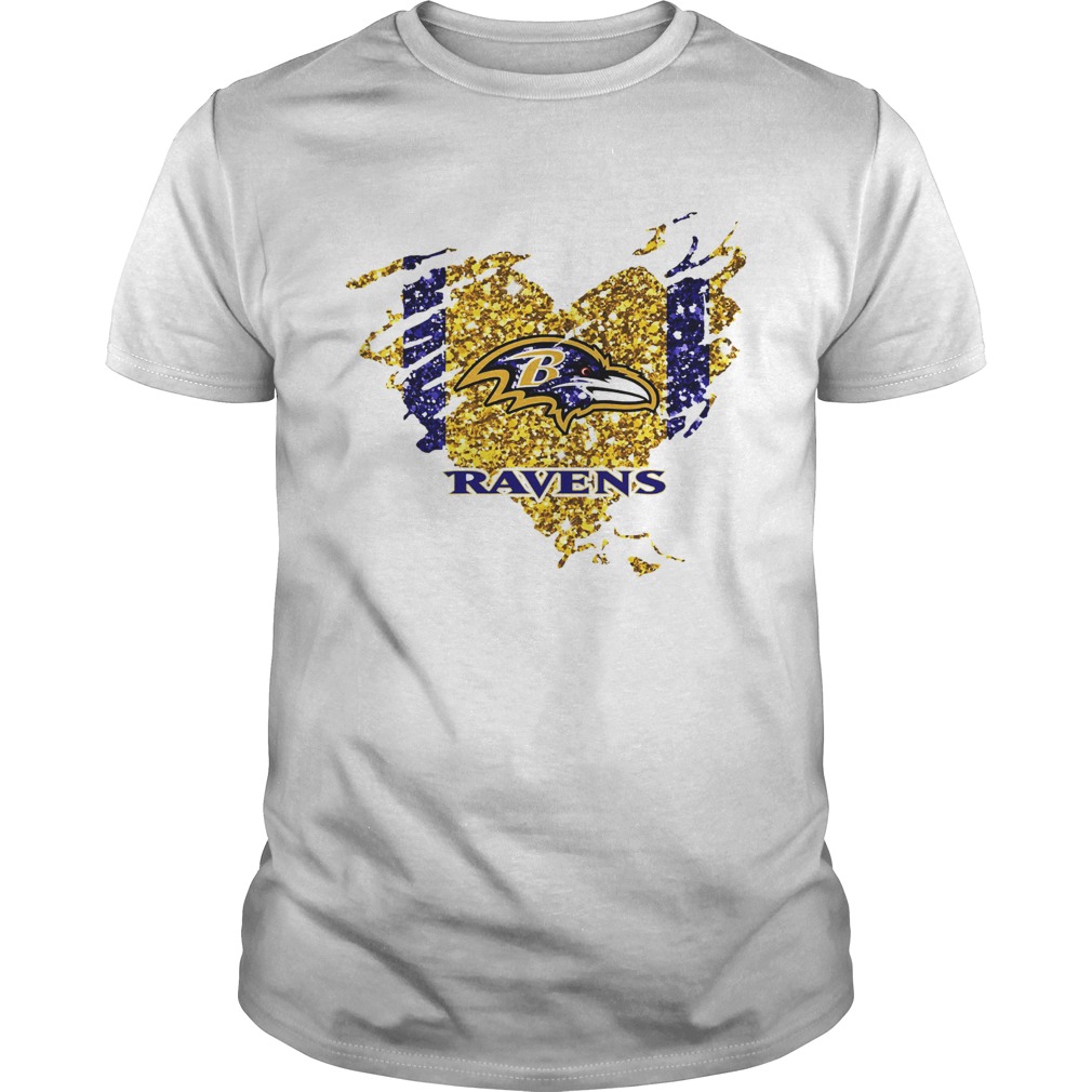 Heart Diamond Baltimore Ravens Shirt