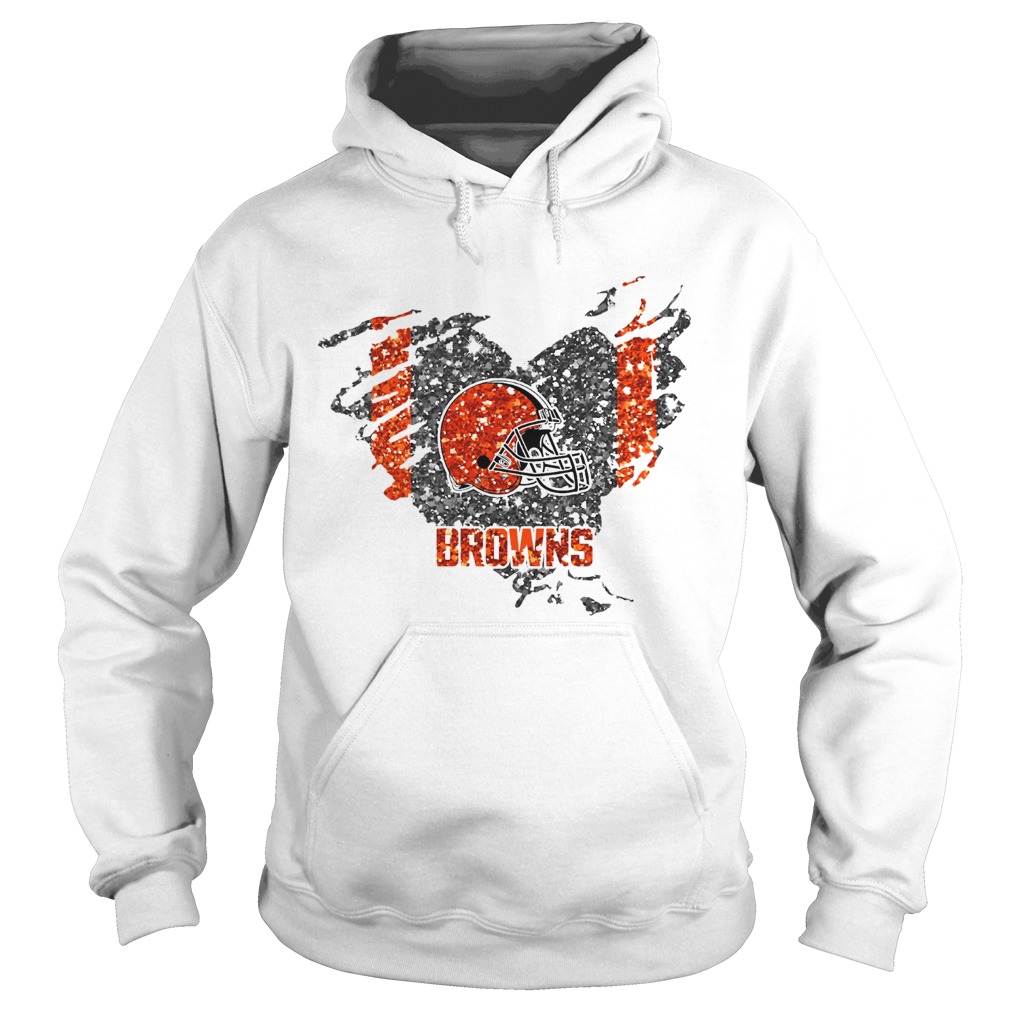 Heart Diamond Cleveland Browns Hoodie