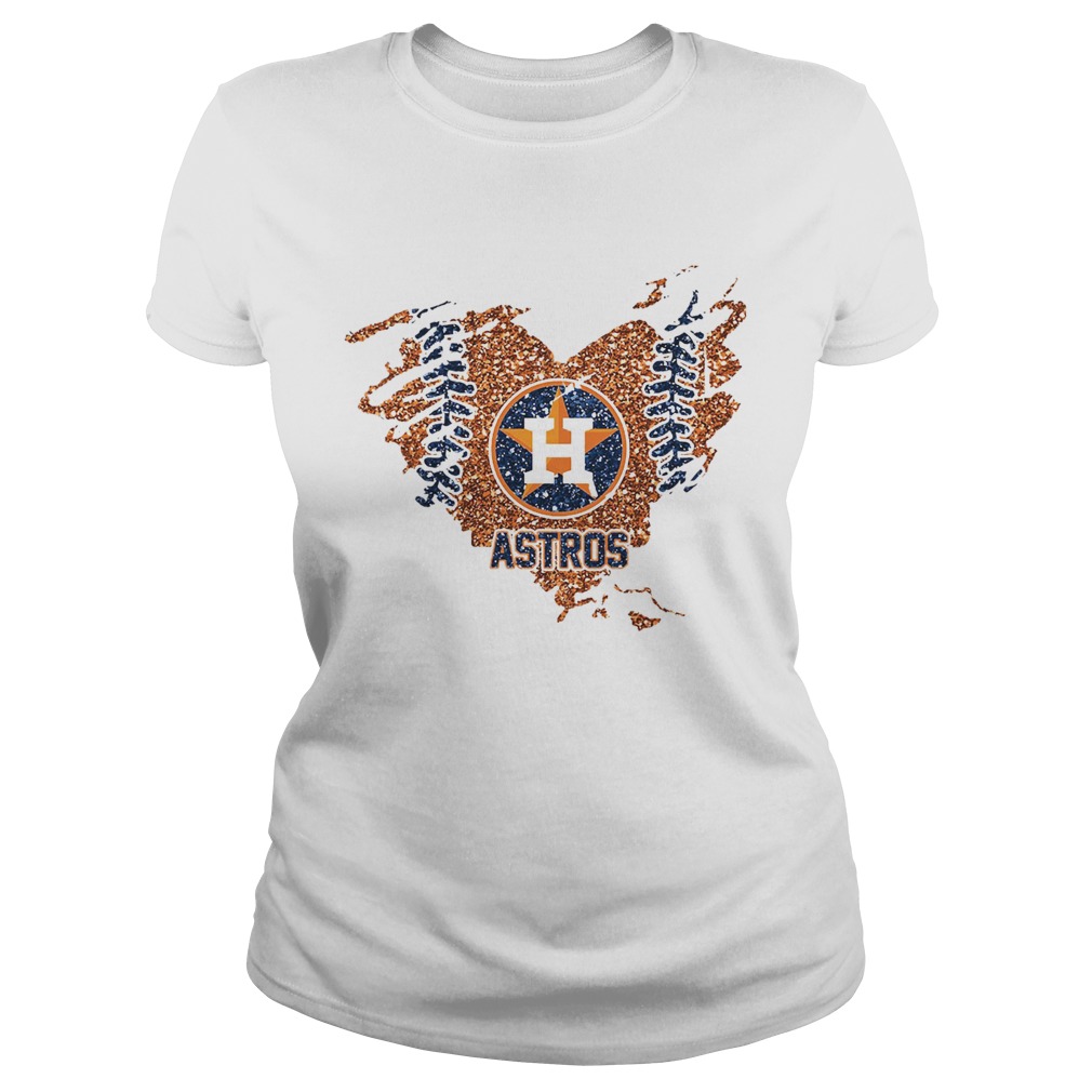 Heart Diamond Houston Astros Classic Ladies