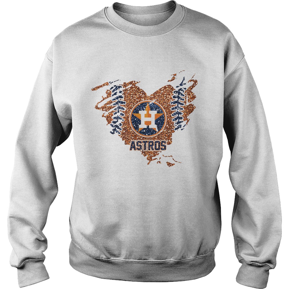 Heart Diamond Houston Astros Sweatshirt