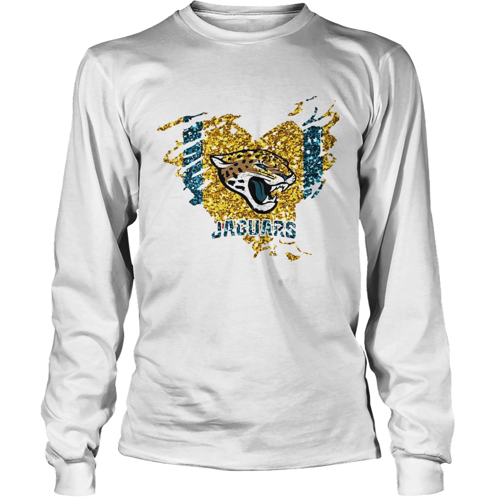 Heart Diamond Jacksonville Jaguars Shirt LongSleeve