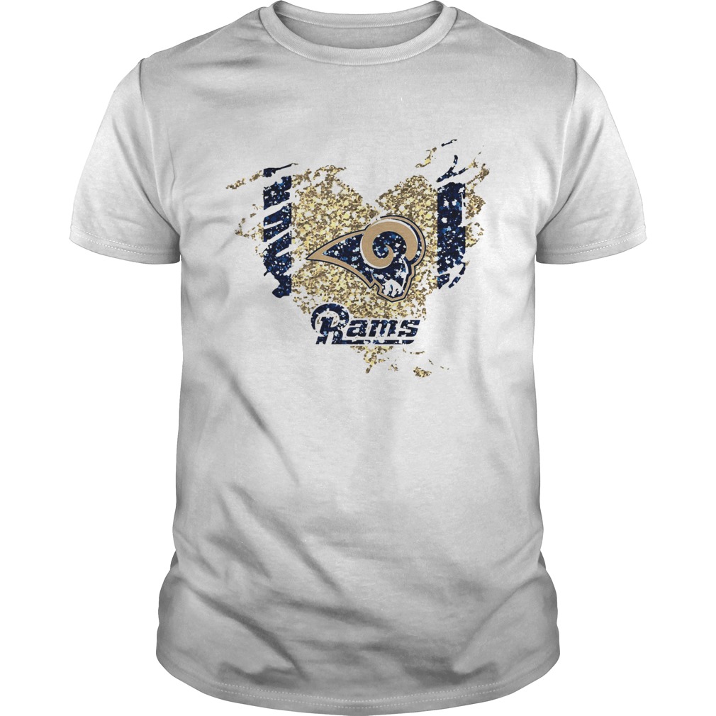 Heart Diamond Los Angeles Rams Shirt