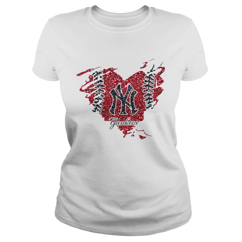 Heart Diamond New York Yankees Classic Ladies