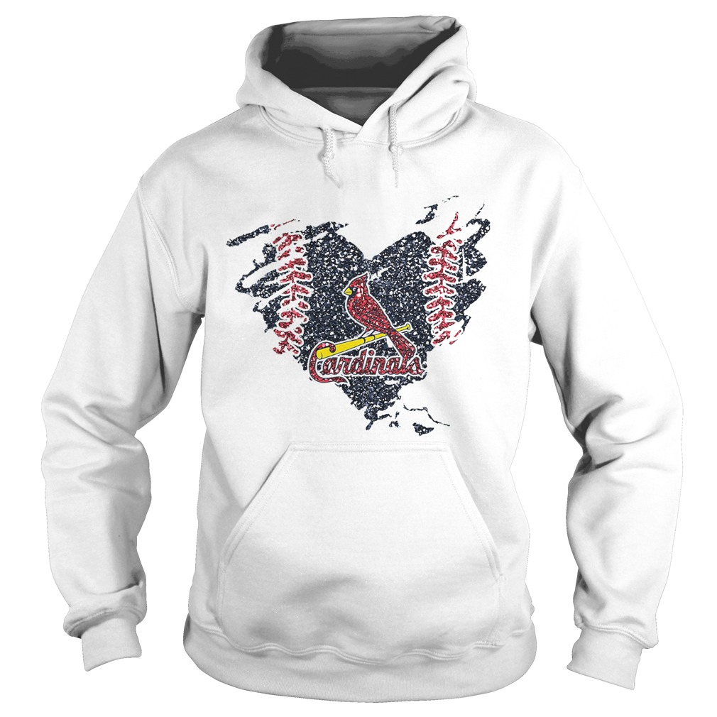 Heart Diamond St Louis Cardinals Hoodie