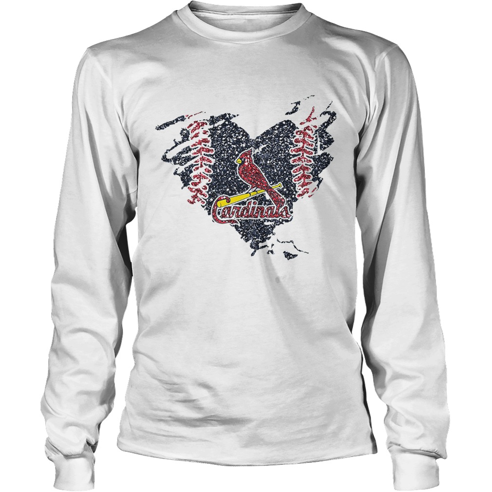 Heart Diamond St Louis Cardinals LongSleeve