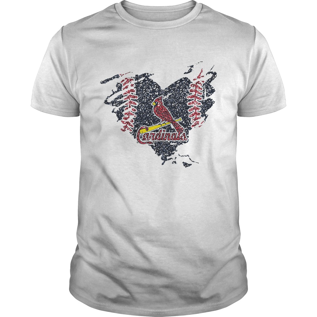 Heart Diamond St Louis Cardinals shirt