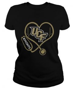 Heartbeat Nurse love UCF Knights  Classic Ladies