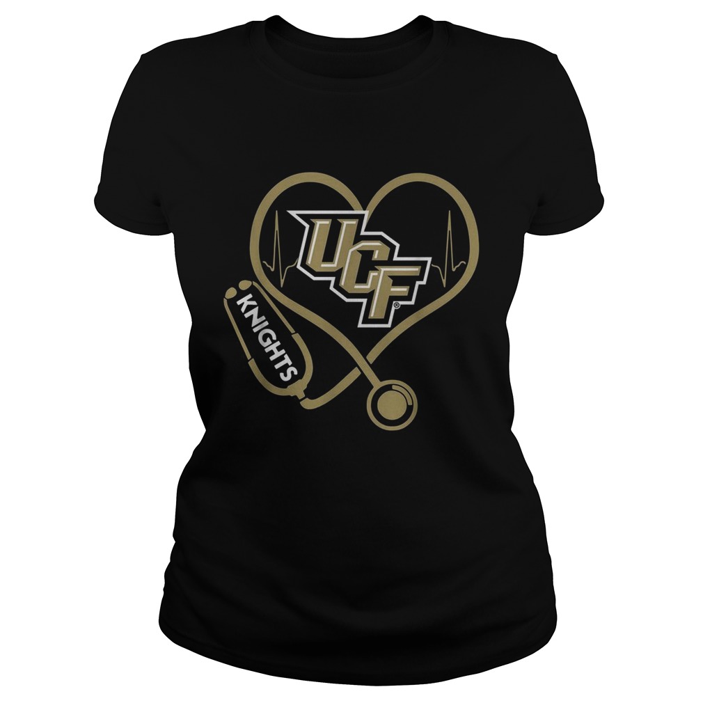 Heartbeat Nurse love UCF Knights Classic Ladies