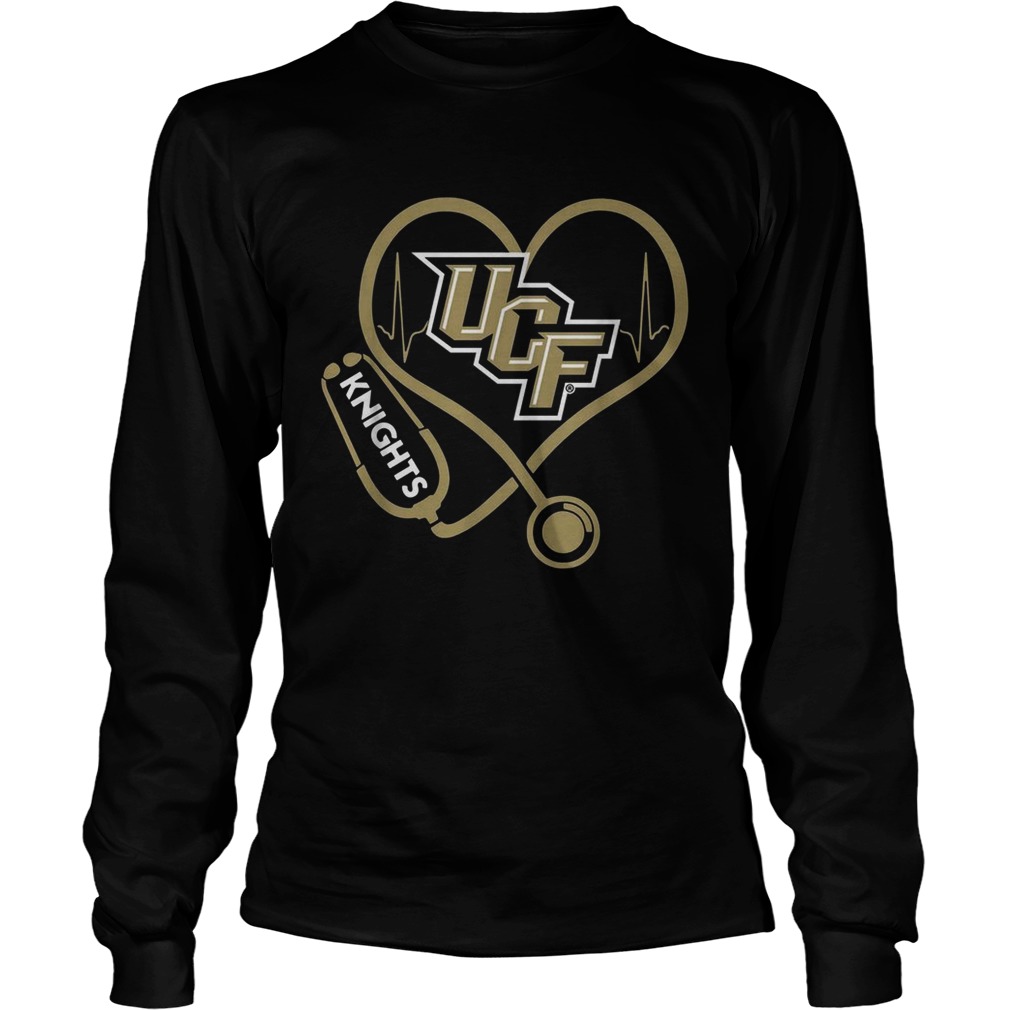 Heartbeat Nurse love UCF Knights LongSleeve