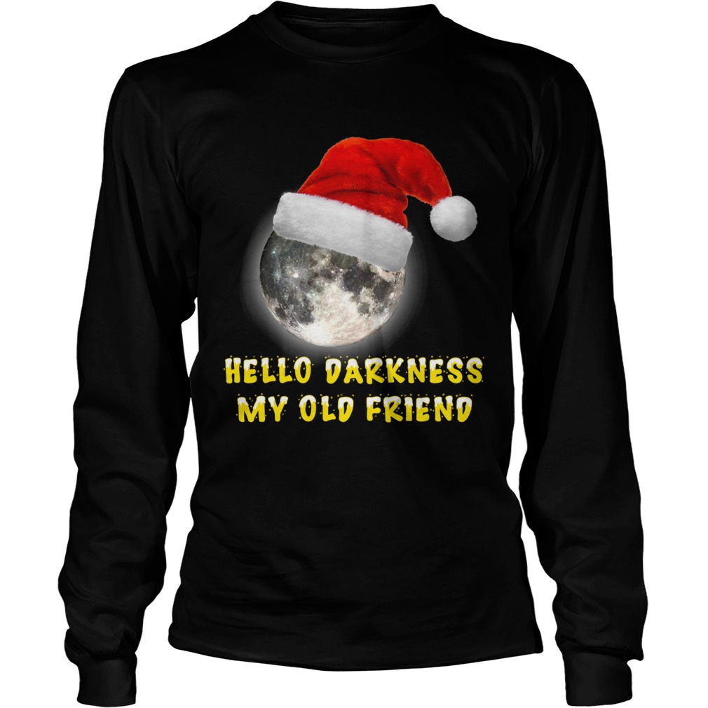 Hello Darkness my old friend Moon Christmas LongSleeve