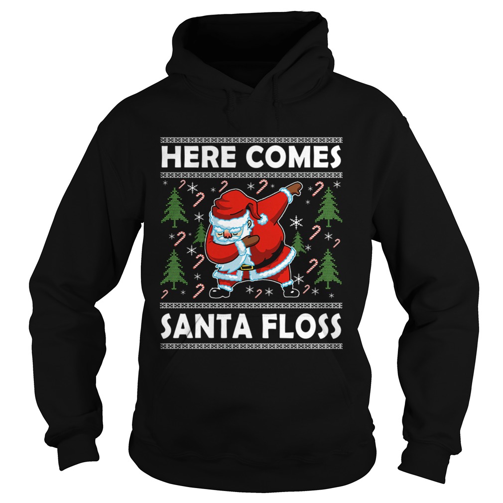 Here Comes Santa Floss Like a Boss Boys Kids Flossing TShirt Hoodie