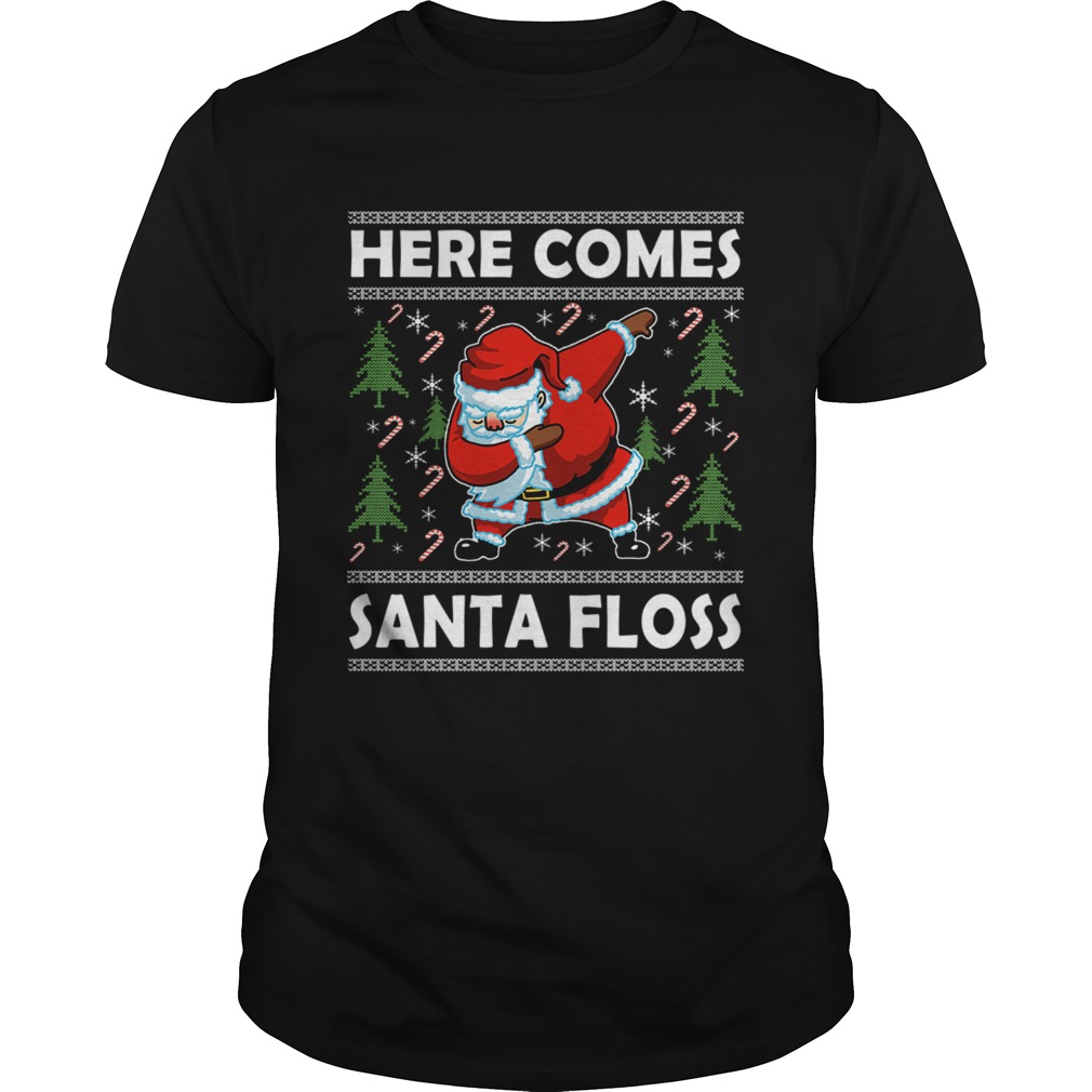 Here Comes Santa Floss Like a Boss Boys Kids Flossing TShirt