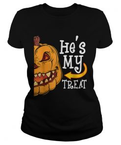 Hes My Trick Funny Halloween women Matching couples  Classic Ladies