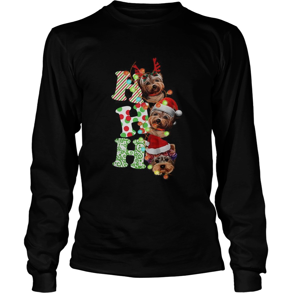 Ho Ho Ho Shih Tzu Christmas LongSleeve