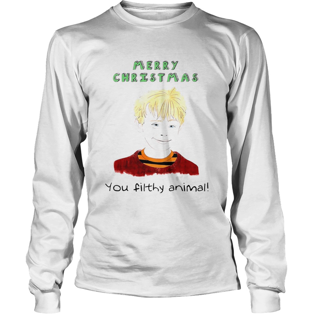 Home Alone You Filthy Animal Christmas Shirt LongSleeve