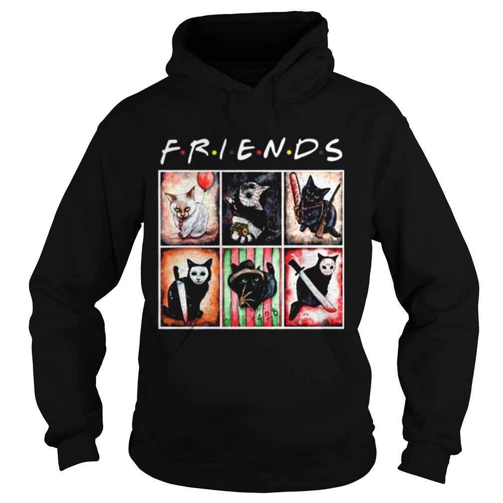 Horror characters cat version Friends Hoodie