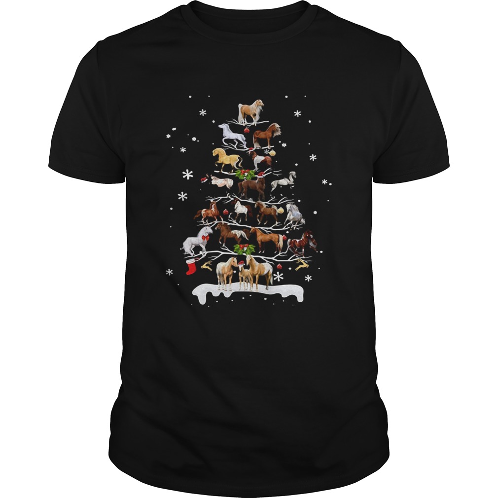 Horse Christmas Tree Shirt