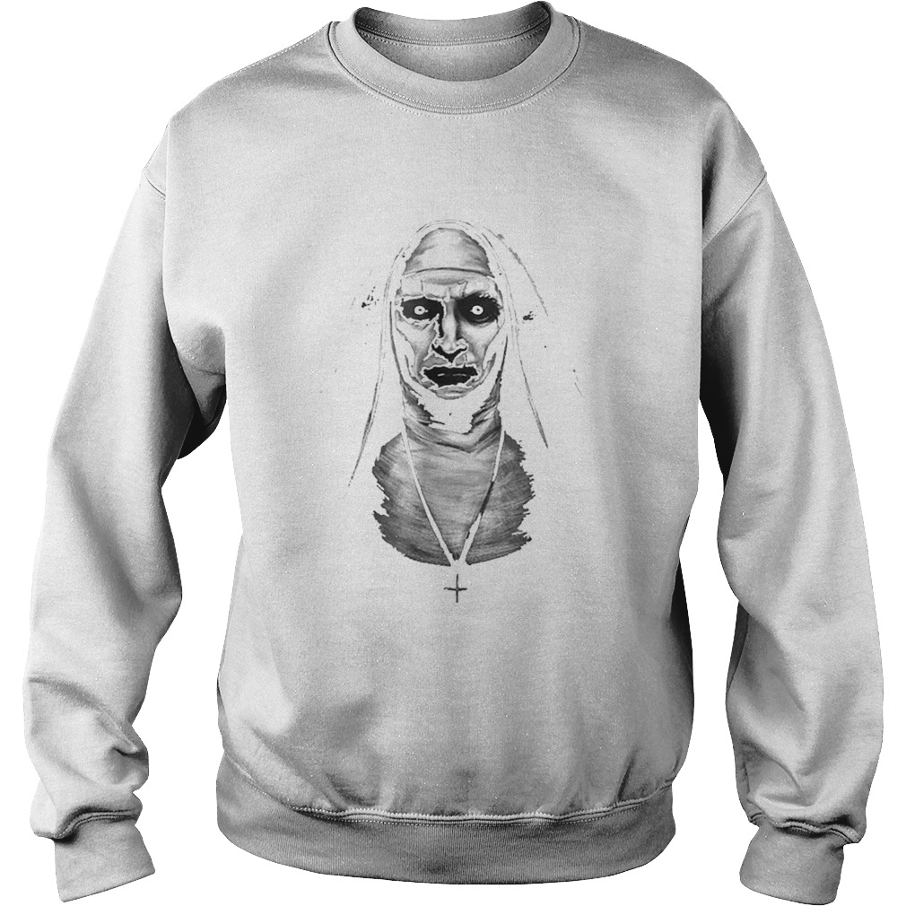 Hot evil demon nun Halloween Sweatshirt