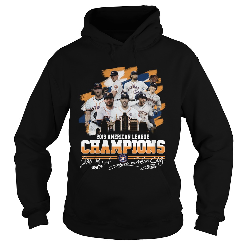 Houston Astros 2019 American League Champions Signatures Shirt Hoodie