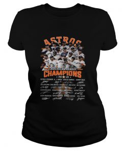 Houston Astros American Champions Players Signature Shirt Classic Ladies