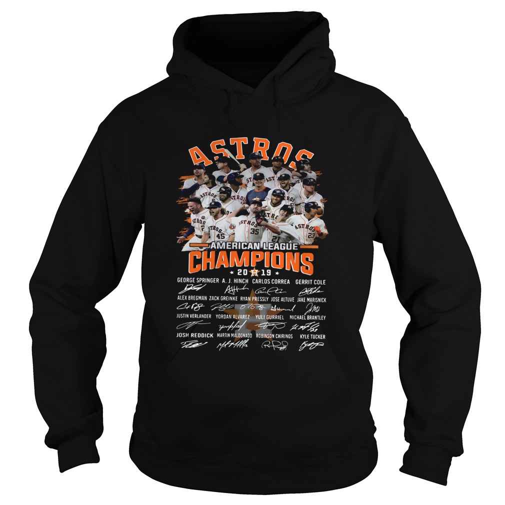 Houston Astros American Champions Players Signature Shirt Hoodie