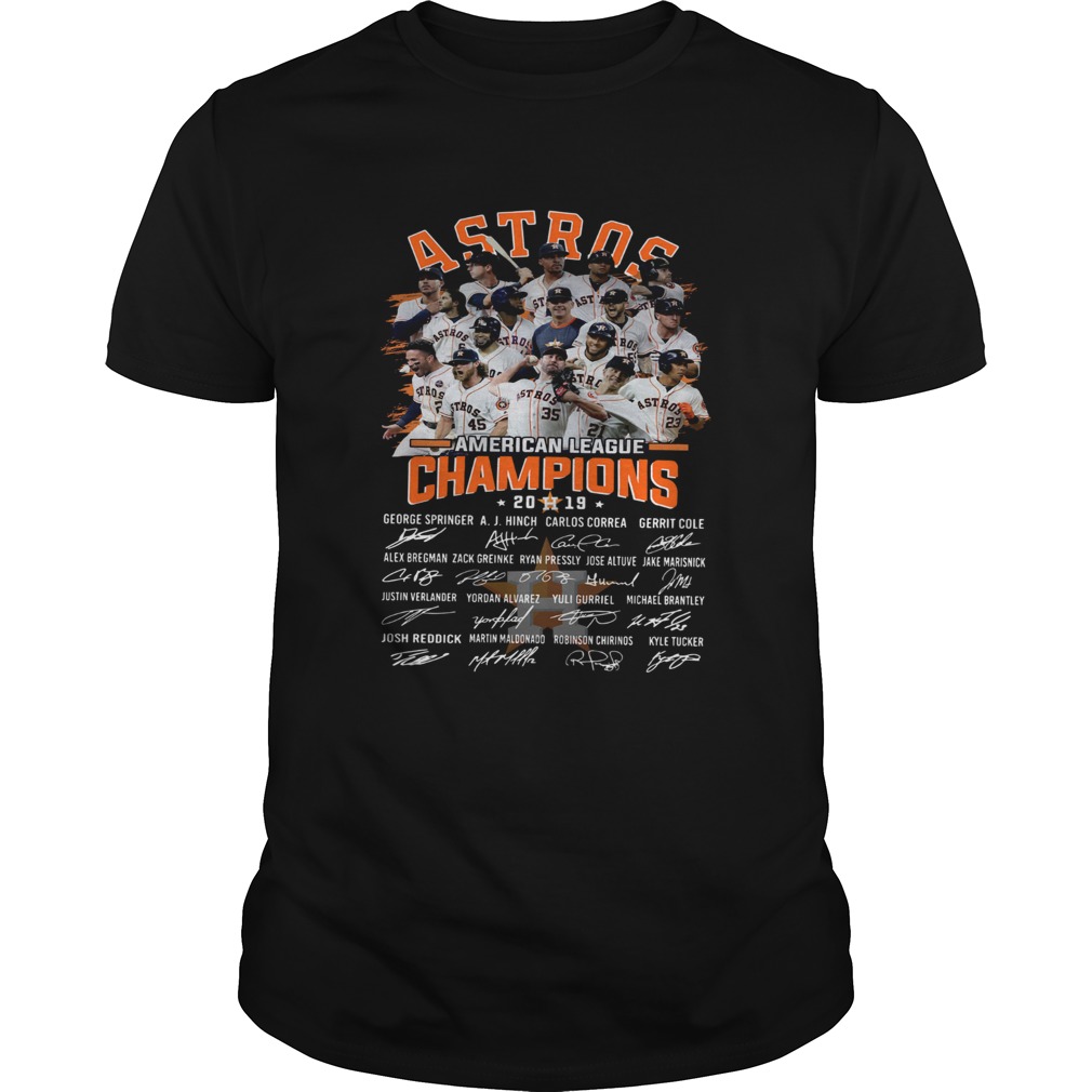 Houston Astros American Champions Players Signature Shirt