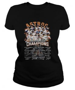 Houston Astros American league Champions 2019 signature  Classic Ladies