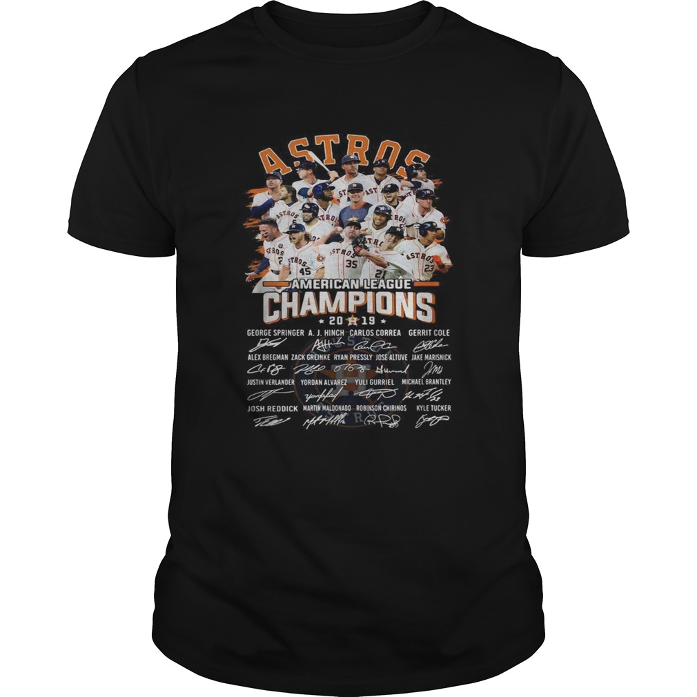 Houston Astros American league Champions 2019 signature shirt