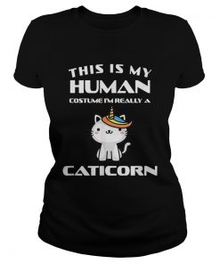 Human Halloween Caticorn Costume Cat Fun Gift  Classic Ladies