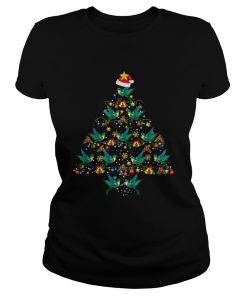 Hummingbirds Christmas Tree Awesome Gift TShirt Classic Ladies