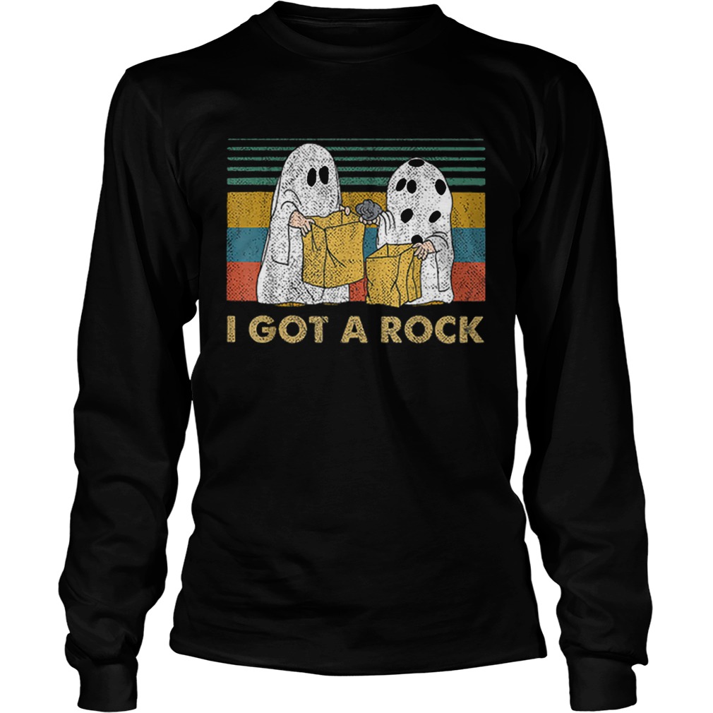 I Got A Rock Charlie Browns Ghost Halloween LongSleeve