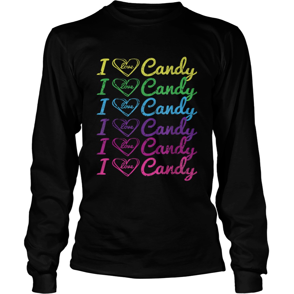 I Love Candy Halloween Costume Funny Heart LongSleeve