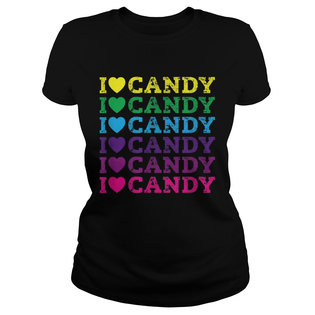 I love Candy Halloween Party Cute Trick or Treat Classic Ladies