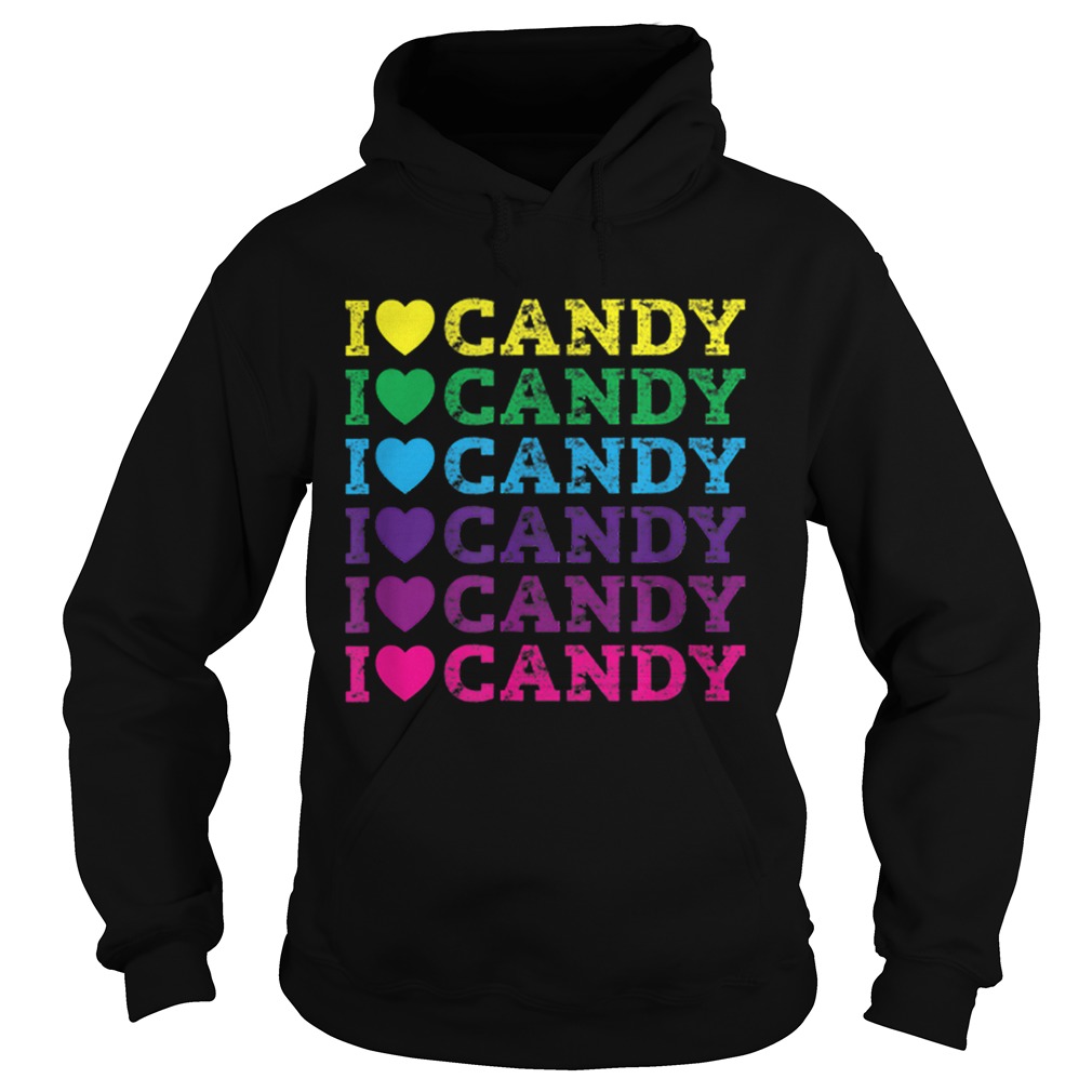 I love Candy Halloween Party Cute Trick or Treat Hoodie