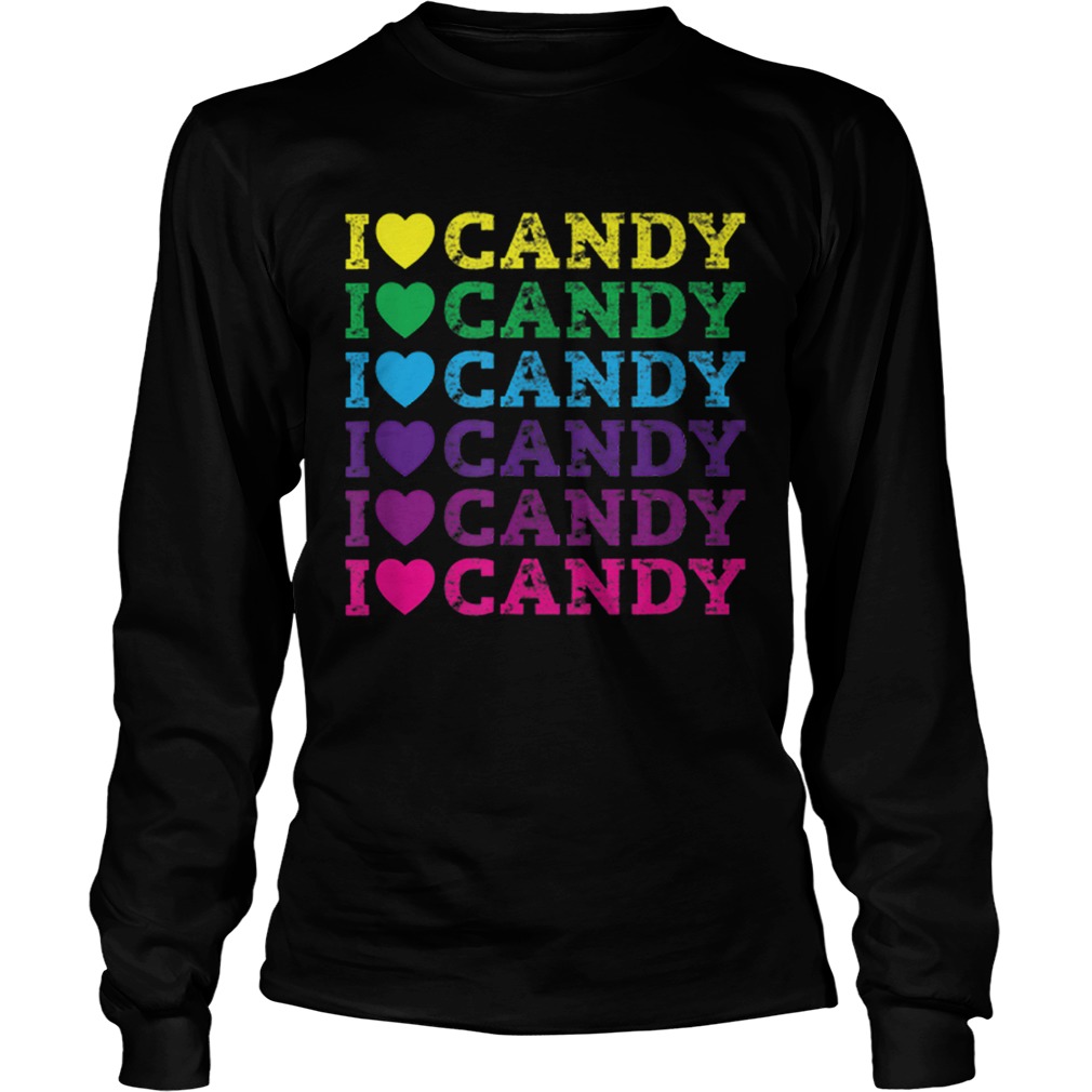 I love Candy Halloween Party Cute Trick or Treat LongSleeve