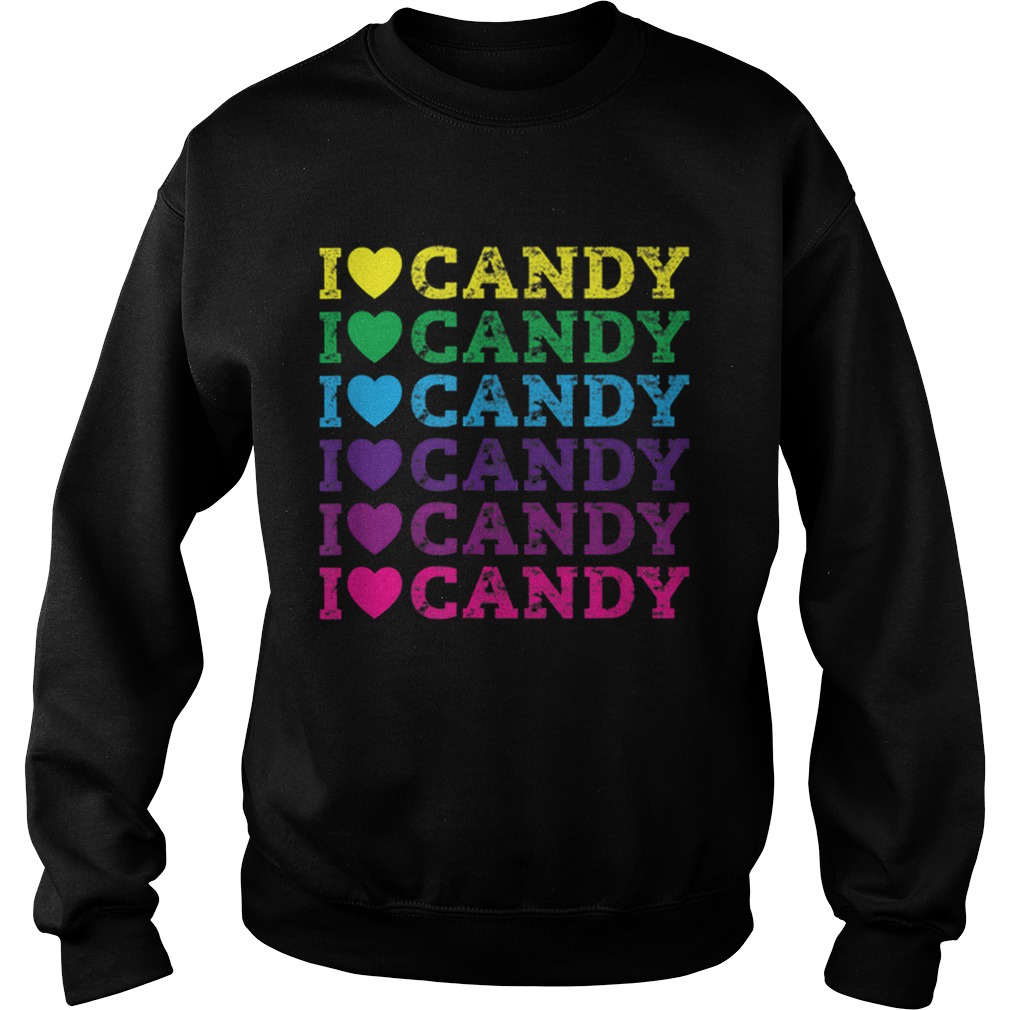 I love Candy Halloween Party Cute Trick or Treat Sweatshirt