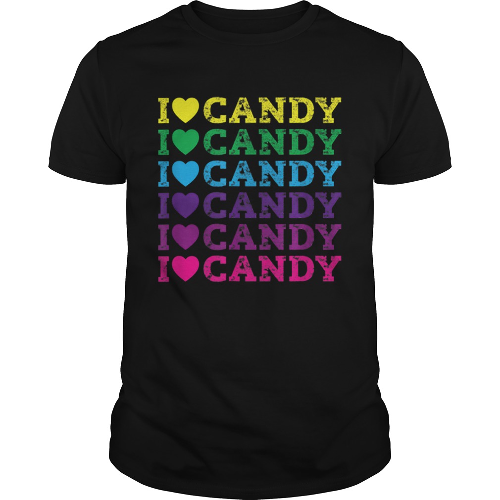 I love Candy Halloween Party Cute Trick or Treat shirt