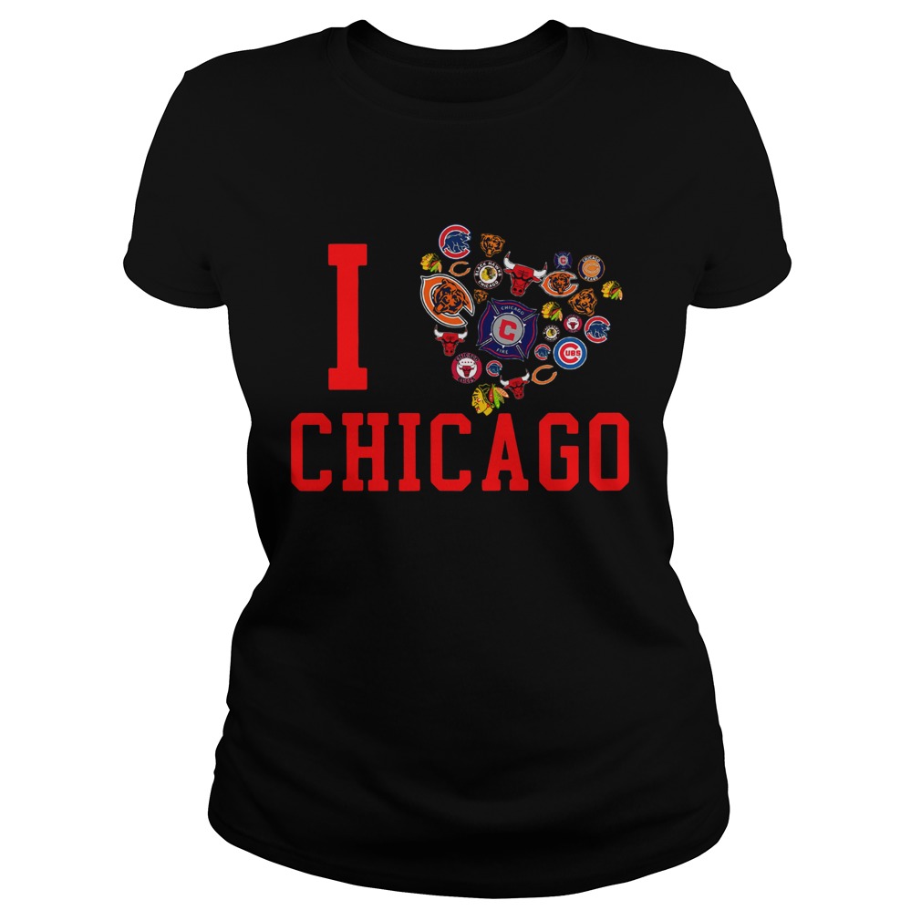 I love Chicago sport Classic Ladies