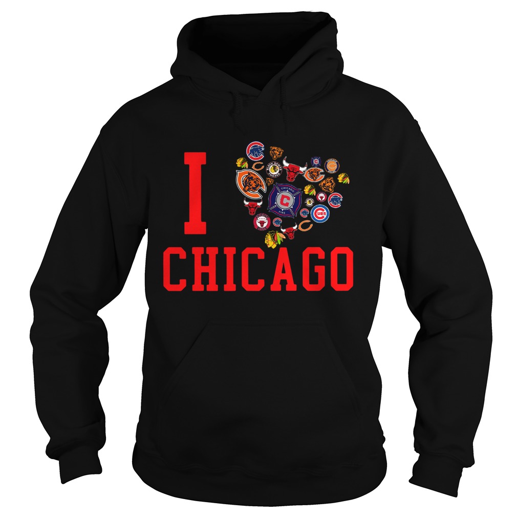 I love Chicago sport Hoodie