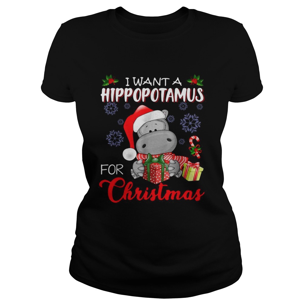 I want a Hippopotamus for Christmas Classic Ladies