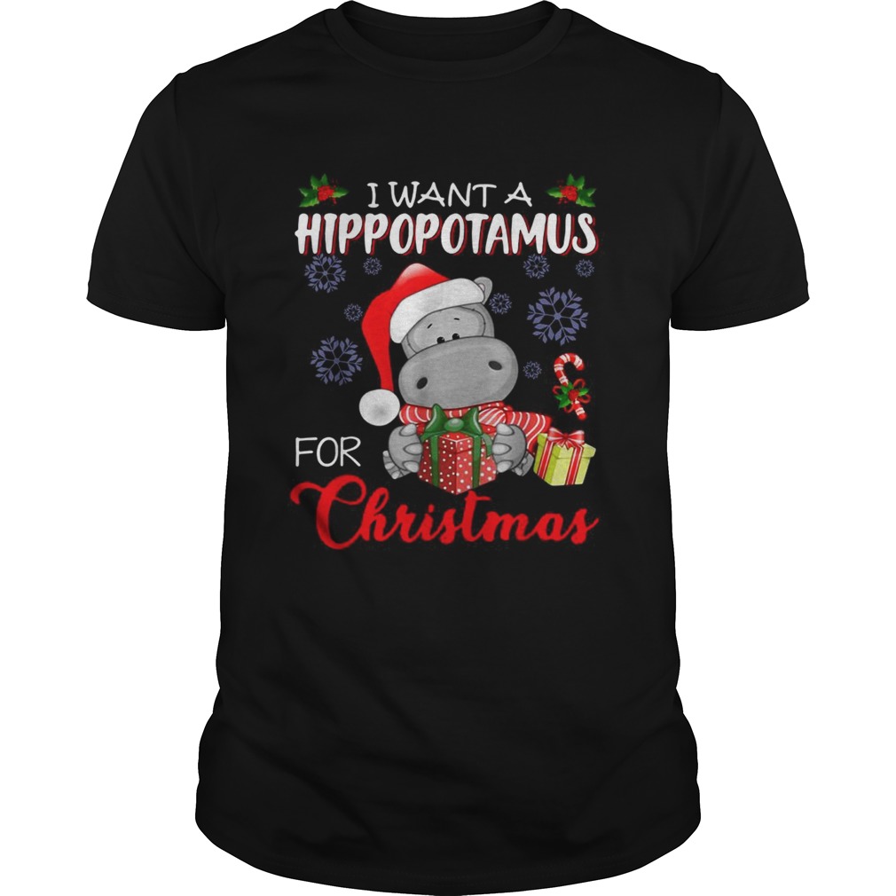 I want a Hippopotamus for Christmas shirt