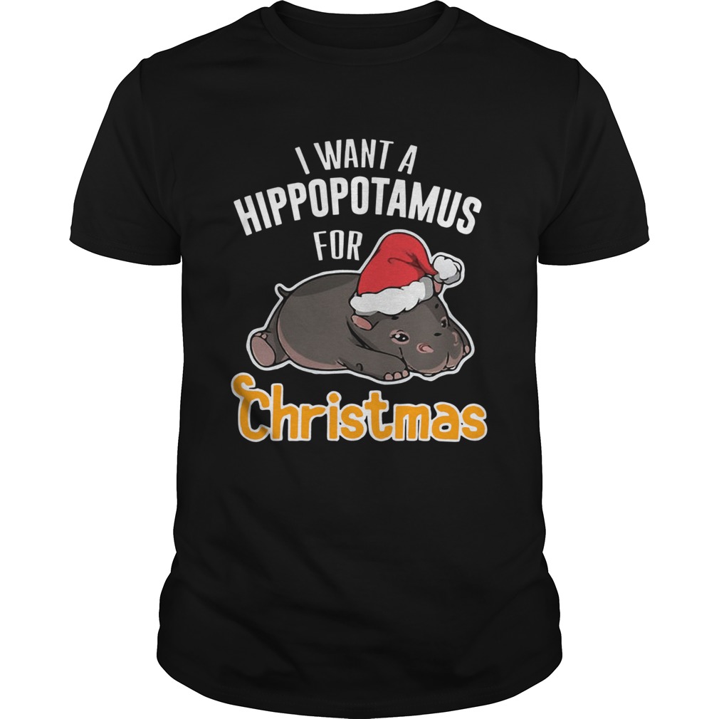 I want a hippopotamus for Christmas shirt