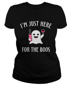 Im Just Here For The Boos Wine Halloween  Classic Ladies