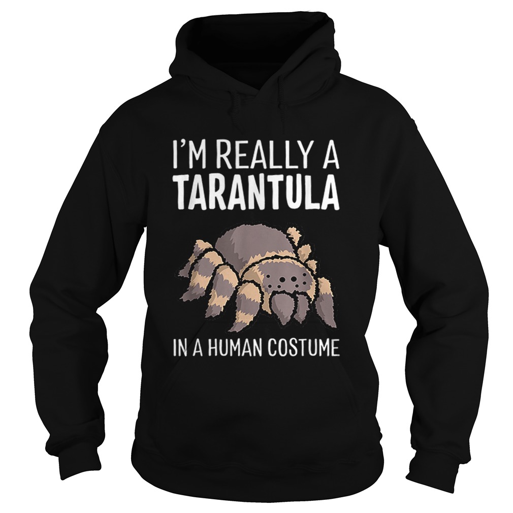 Im Really A Tarantula In A Human Costume Halloween Spider Hoodie