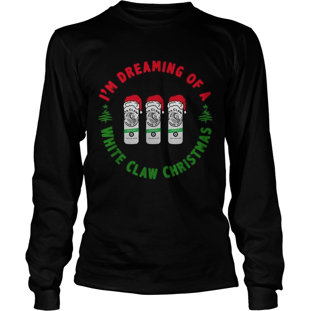 Im dreaming of a White claw Ho Ho Ho Christmas LongSleeve