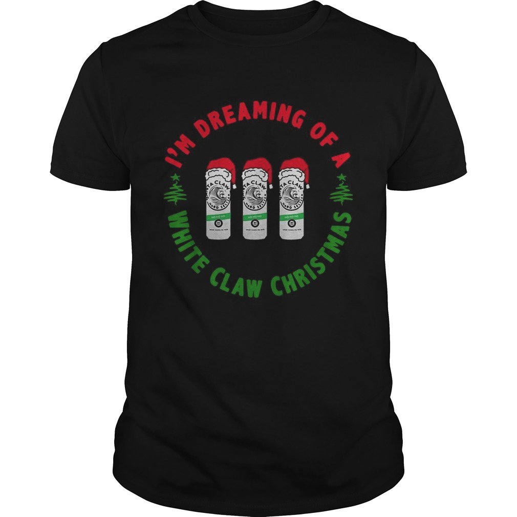 Im dreaming of a White claw Ho Ho Ho Christmas shirt